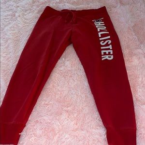 Red Hollister sweats